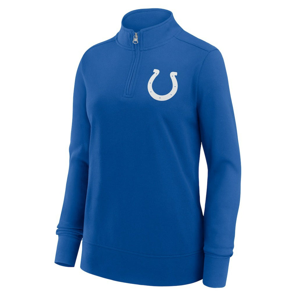 Indianapolis Colts Logo Athletic Women's Velocity Quarter-Zip Jacket Royal - NFL