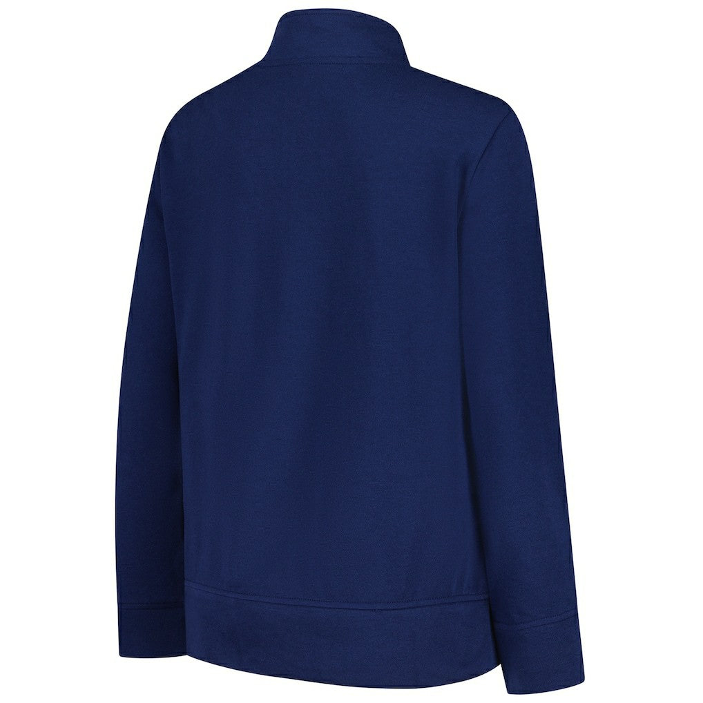 Dallas Cowboys Logo Athletic Women's Velocity Quarter-Zip Jacket Navy - NFL