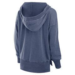 Seattle Seahawks Women's Initiative Snow Wash French Terry V-Neck Pullover Hoodie Heather College Navy - Fanatics