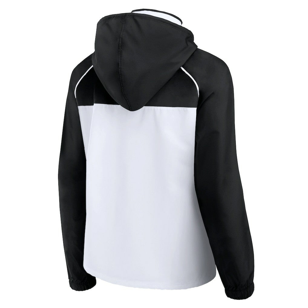 Las Vegas Raiders Women's Full-Zip Anorak Hoodie Jacket White - Fanatics