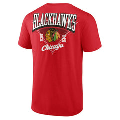 Chicago Blackhawks Logo Athletic Never Over T-Shirt Red