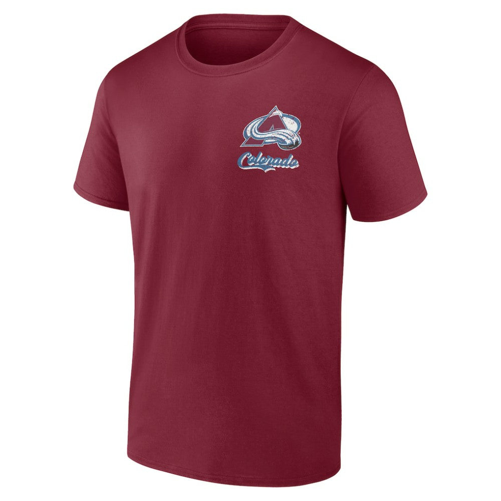 Colorado Avalanche - Logo Athletic Never Over T-Shirt Burgundy