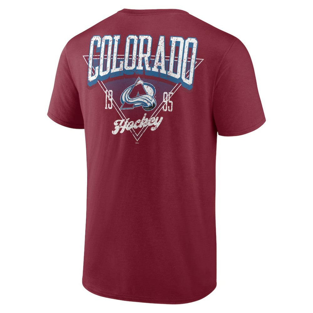 Colorado Avalanche - Logo Athletic Never Over T-Shirt Burgundy