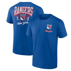 New York Rangers Logo Athletic Never Over T-Shirt Blue