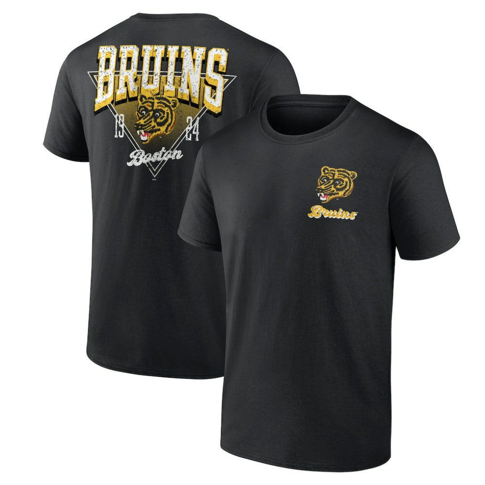 Boston Bruins Logo Athletic Never Over T-Shirt Black
