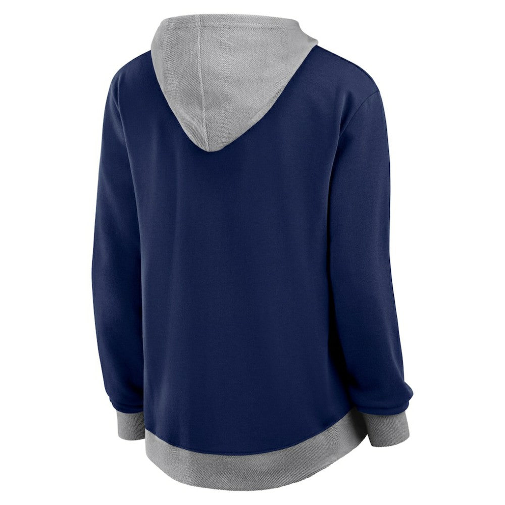 Nashville Predators - Logo Athletic Women's Hit It French Terry Full-Zip Hoodie Navy