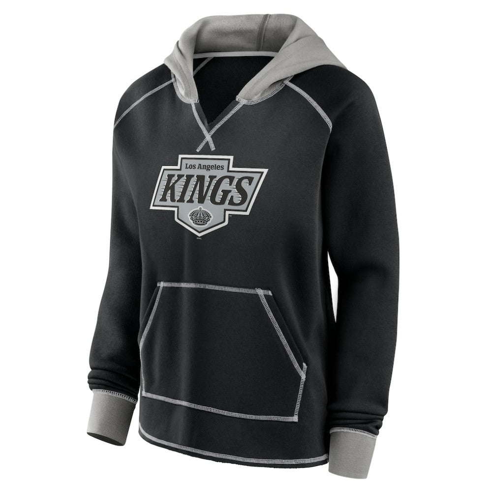 Los Angeles Kings - Logo Athletic Women's Hit It French Terry Full-Zip Hoodie Black