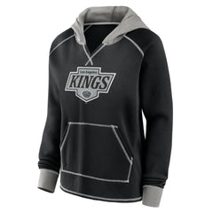 Los Angeles Kings - Logo Athletic Women's Hit It French Terry Full-Zip Hoodie Black