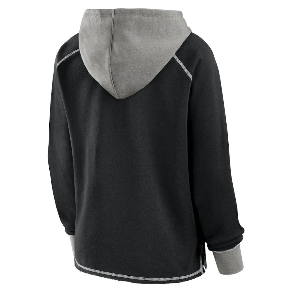 Los Angeles Kings - Logo Athletic Women's Hit It French Terry Full-Zip Hoodie Black