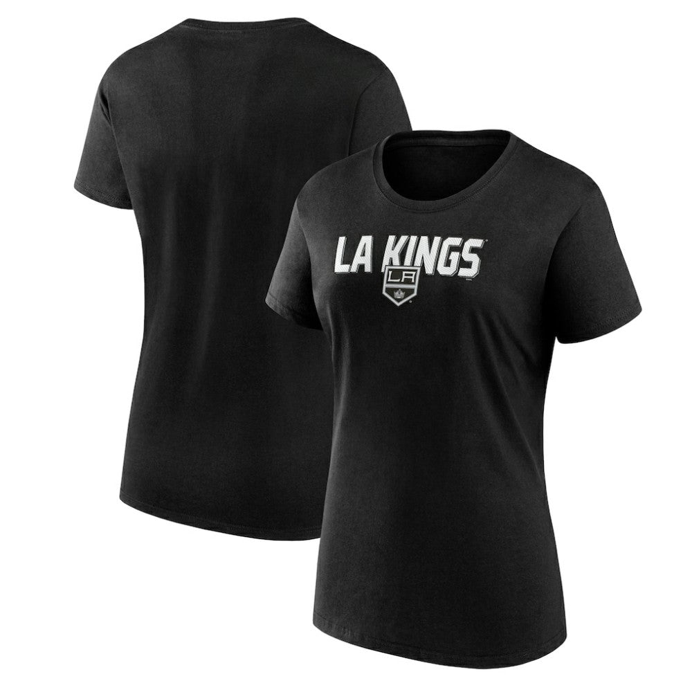 Los Angeles Kings - Logo Athletic Women's Launch Scoop Neck T-Shirt Black