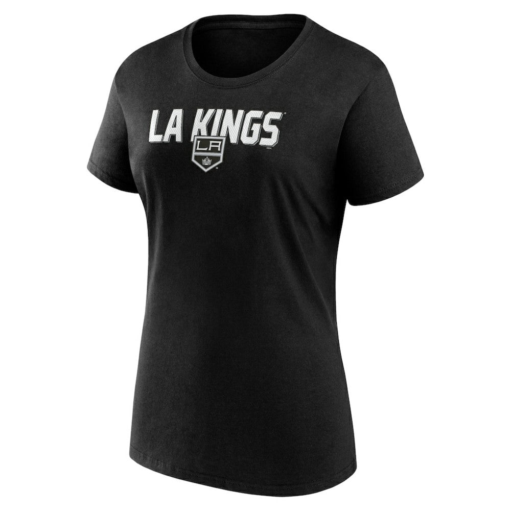 Los Angeles Kings - Logo Athletic Women's Launch Scoop Neck T-Shirt Black