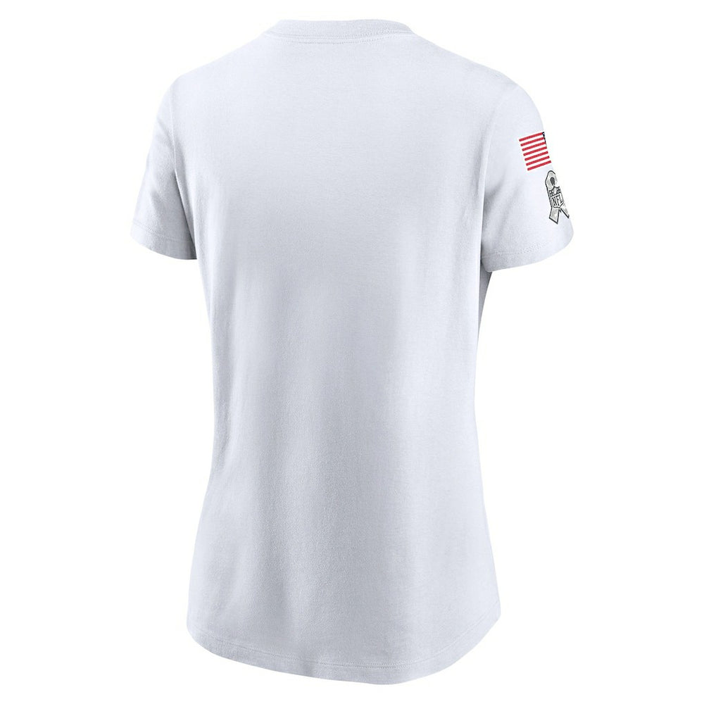 Dallas Cowboys Women's 2024 Salute To Service Legend Performance T-Shirt White - Nike