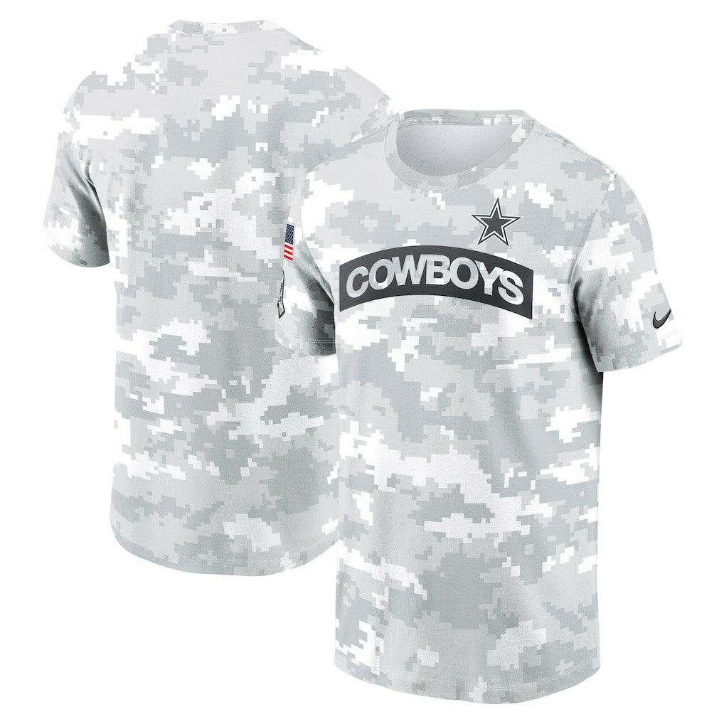 Dallas Cowboys 2024 Salute To Service Performance T-Shirt Arctic Camo - Nike