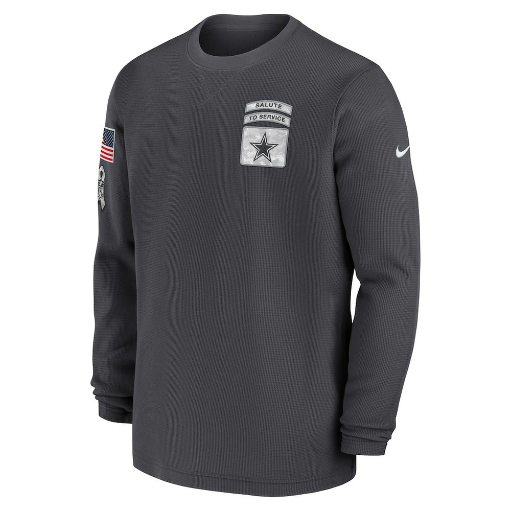 Dallas Cowboys 2024 Salute To Service Long Sleeve T-Shirt Anthracite - Nike