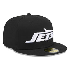 New York Jets New Era Omaha 59FIFTY Fitted Hat Black - NFL