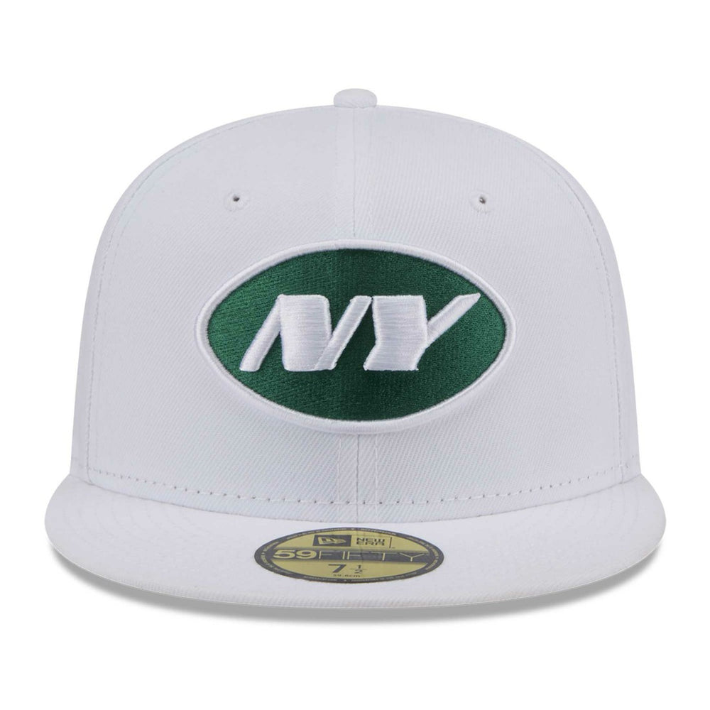 New York Jets New Era Omaha 59FIFTY Fitted Hat White - NFL