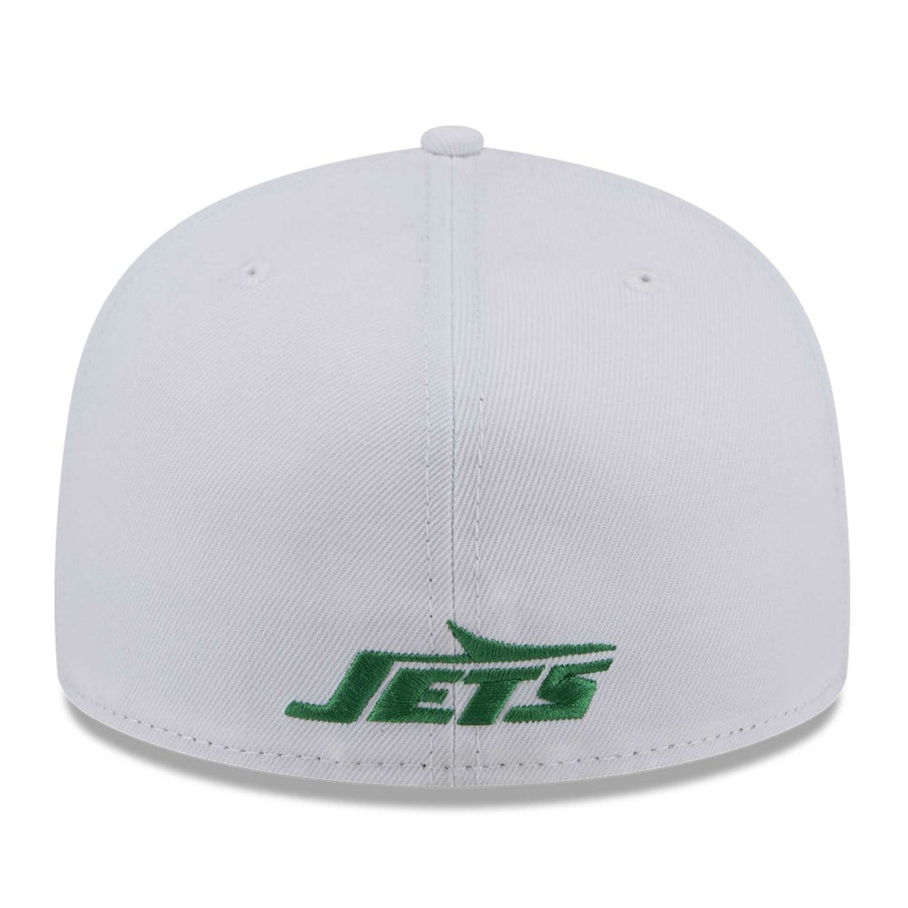New York Jets New Era Wordmark Omaha 59FIFTY Fitted Hat White - NFL