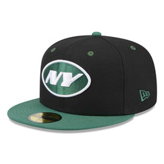New York Jets New Era Flipside 2Tone 59FIFTY Fitted Hat Black/Green - NFL