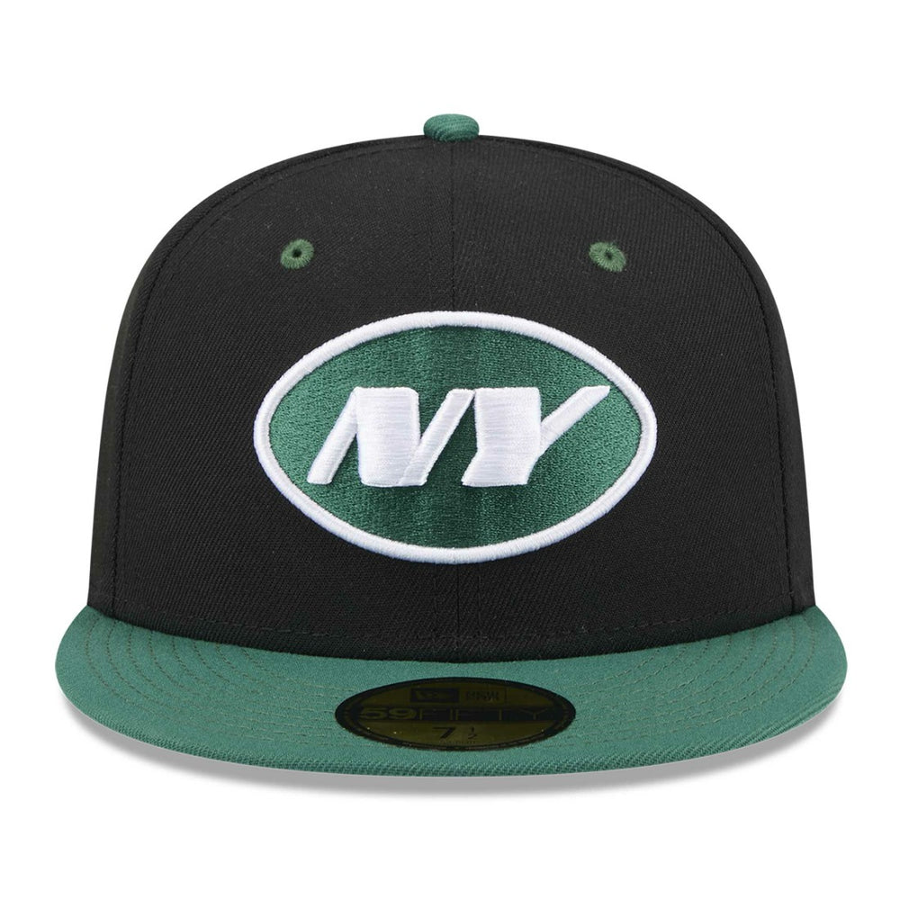New York Jets New Era Flipside 2Tone 59FIFTY Fitted Hat Black/Green - NFL