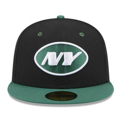 New York Jets New Era Flipside 2Tone 59FIFTY Fitted Hat Black/Green - NFL