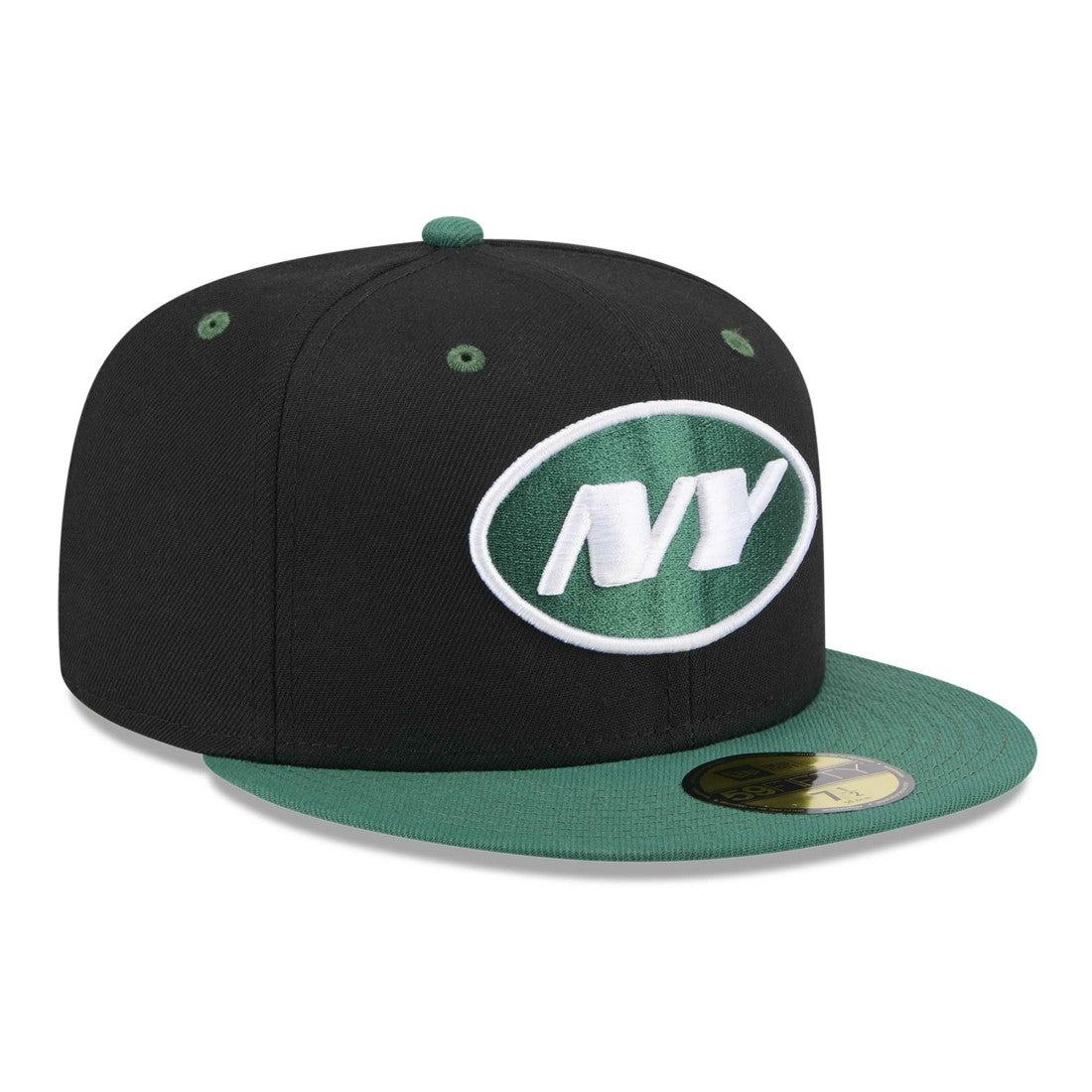 New York Jets New Era Flipside 2Tone 59FIFTY Fitted Hat Black/Green - NFL