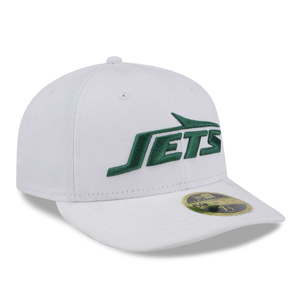 New York Jets New Era Wordmark Omaha Low Profile 59FIFTY Fitted Hat White - NFL
