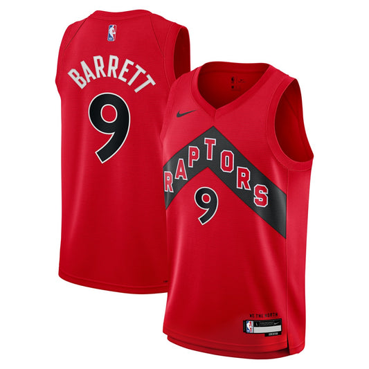 RJ Barrett Toronto Raptors Youth Swingman Jersey - Icon Edition - Red | NBA Jerseys