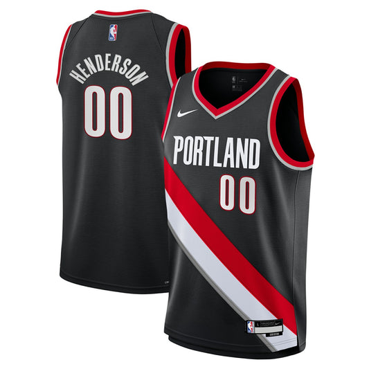 Scoot Henderson Portland Trail Blazers Youth Swingman Jersey - Icon Edition - Black | NBA Jerseys