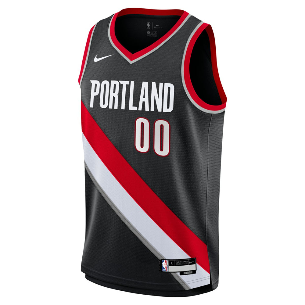 Nike - Scoot Henderson Portland Trail Blazers Youth Swingman Jersey - Icon Edition - Black