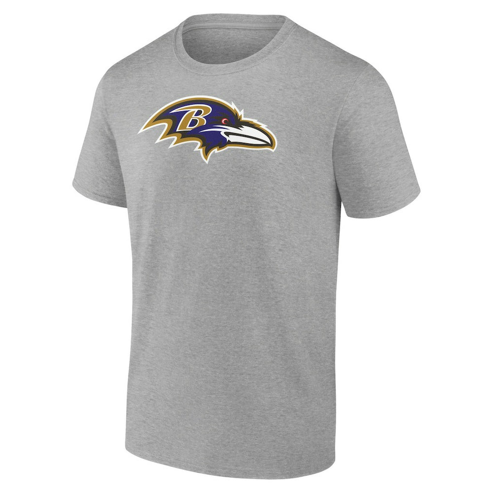 Lamar Jackson Baltimore Ravens Icon Player Name & Number T-Shirt Gray - NFL