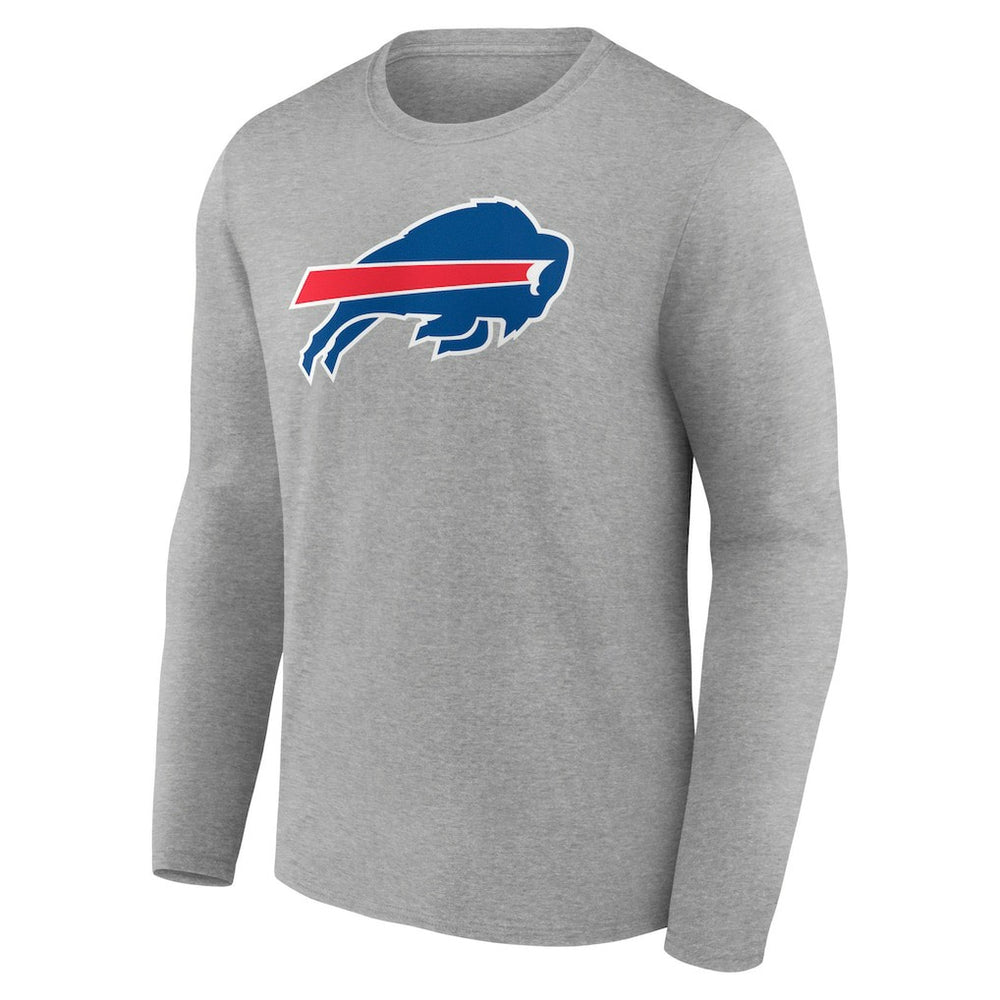 Josh Allen Buffalo Bills Icon Player Name & Number Long Sleeve T-Shirt Gray - NFL