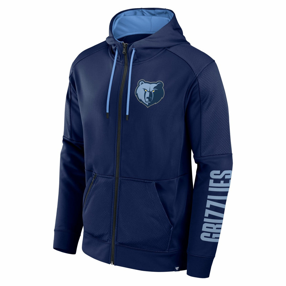 Fanatics - Memphis Grizzlies Baller Defender Performance Full-Zip Hoodie - Navy