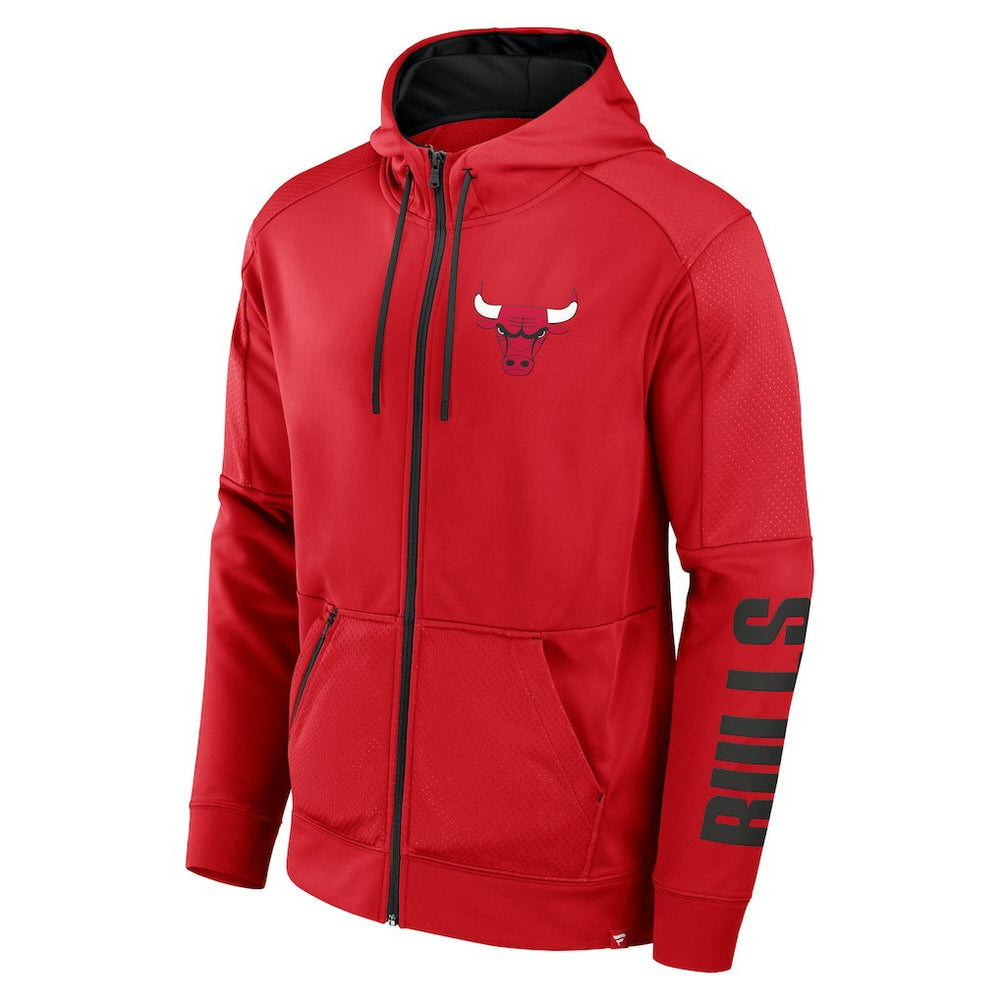 Fanatics - Chicago Bulls Baller Defender Performance Full-Zip Hoodie - Red