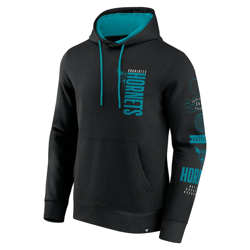 Fanatics - Charlotte Hornets Game Time Crossover Pullover Hoodie - Black