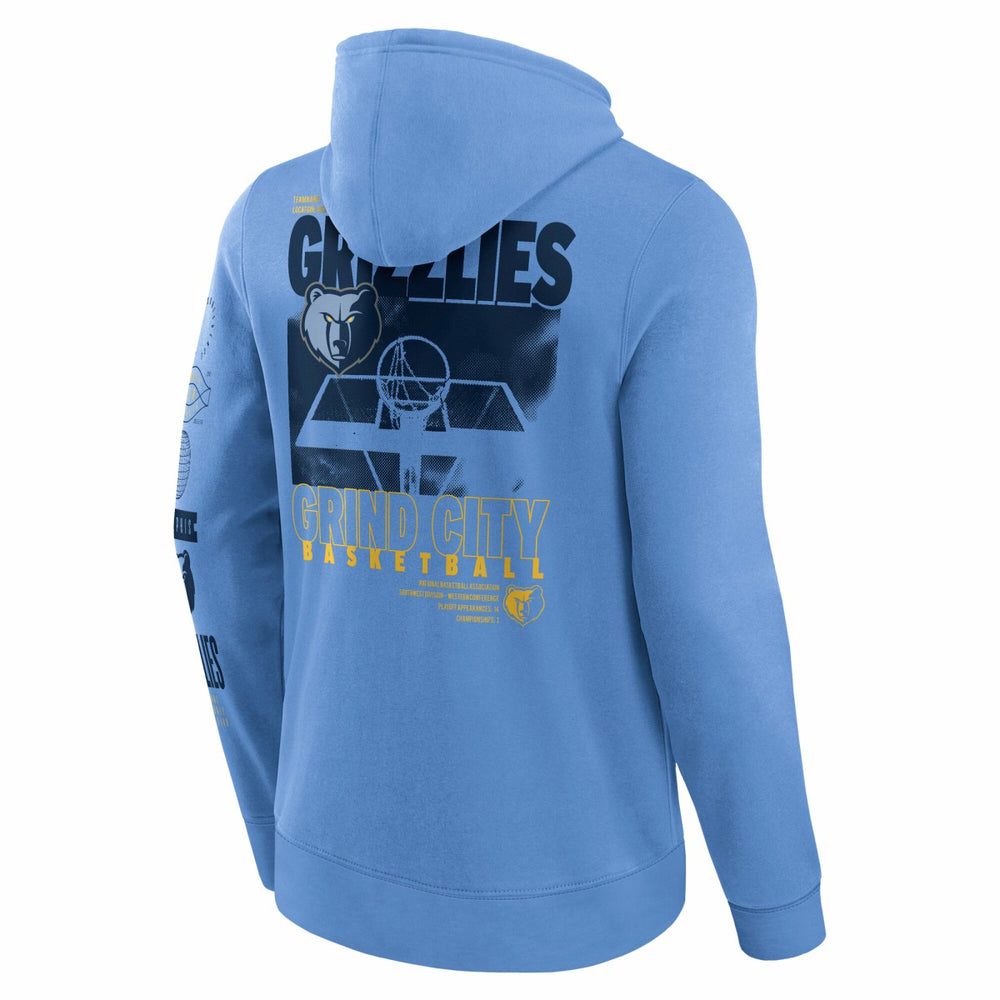 Fanatics - Memphis Grizzlies Game Time Crossover Pullover Hoodie - Blue