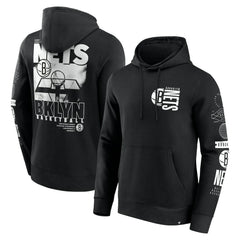 Fanatics - Brooklyn Nets Game Time Crossover Pullover Hoodie - Black
