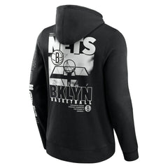 Fanatics - Brooklyn Nets Game Time Crossover Pullover Hoodie - Black