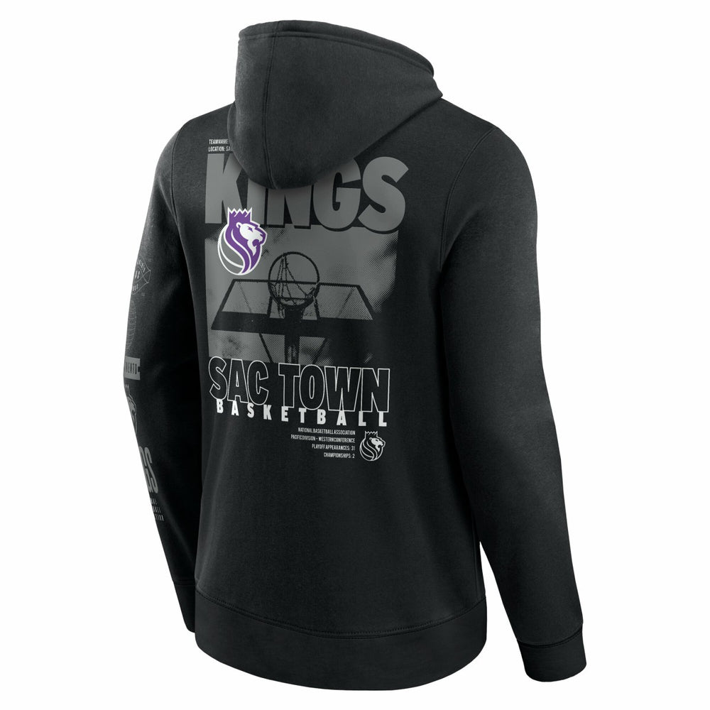 Fanatics - Sacramento Kings Game Time Crossover Pullover Hoodie - Black