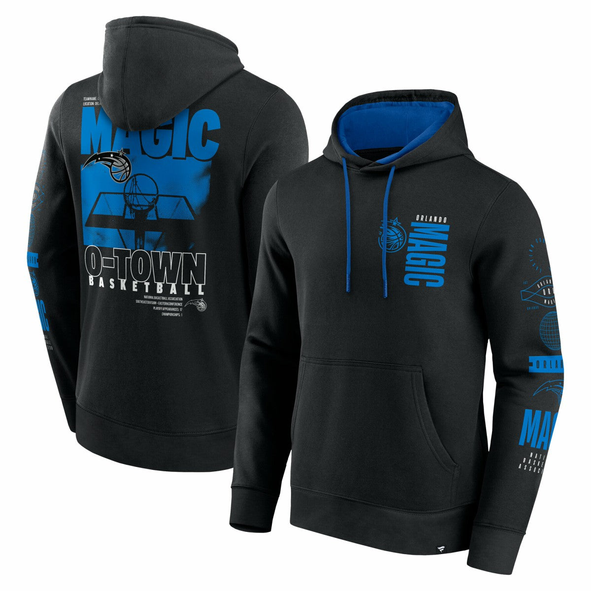 Fanatics - Orlando Magic Game Time Crossover Pullover Hoodie - Black