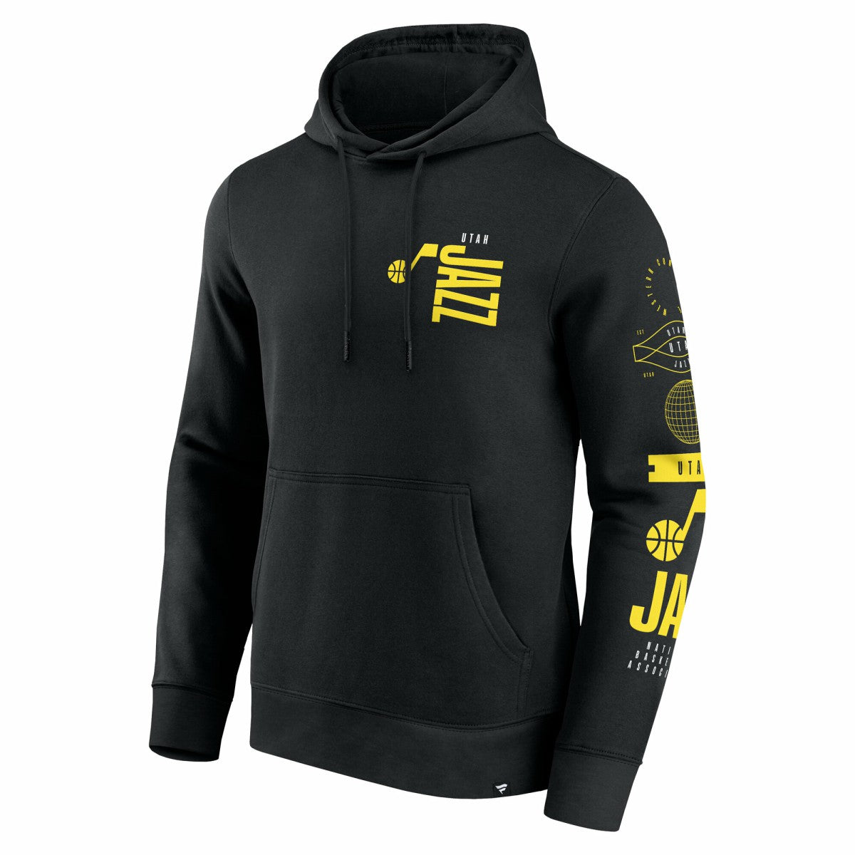 Fanatics - Utah Jazz Game Time Crossover Pullover Hoodie - Black