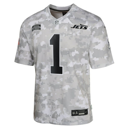 Sauce Gardner New York Jets Youth 2024 Salute to Service Game Jersey - Arctic Camo | NFL Jerseys