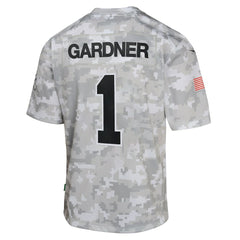 Sauce Gardner New York Jets Youth 2024 Salute to Service Game Jersey Arctic Camo - Nike