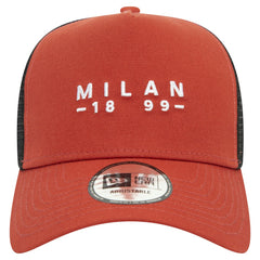 New Era AC Milan New Era 9FORTY A-Frame Trucker Adjustable Hat - Brown