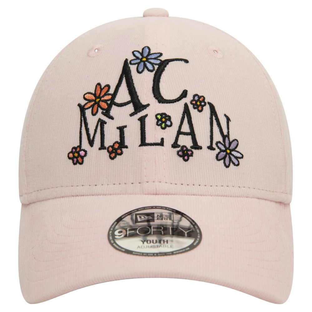 New Era AC Milan New Era Youth Needle Corduroy 9FORTY Adjustable Hat - Light Pink