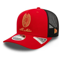 New Era AC Milan New Era Heritage Gold Original Fit 9FIFTY Stretch-Snap Hat - Red
