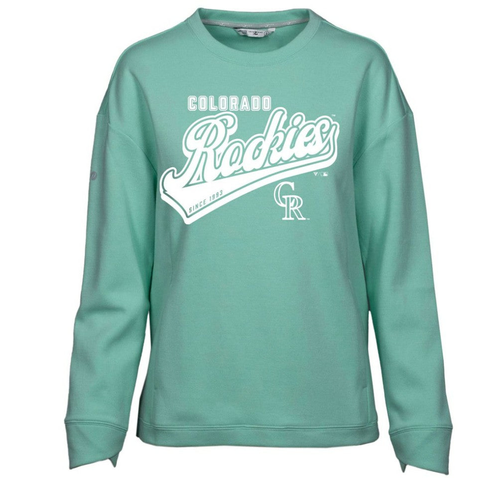 Colorado Rockies Levelwear Women's  Fiona Sweep Pullover Sweatshirt Lifestyle
