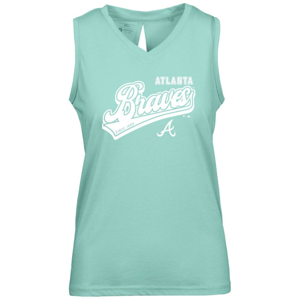 Atlanta Braves Levelwear Women's  Paisley Sweep V-Neck Tank Top Online