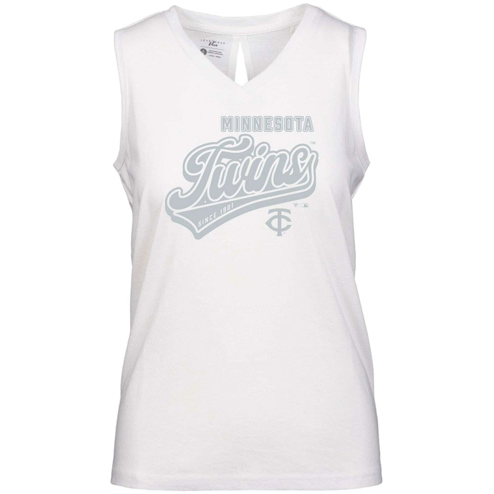 Minnesota Twins Levelwear Women's  Paisley Sweep V-Neck Tank Top Sale