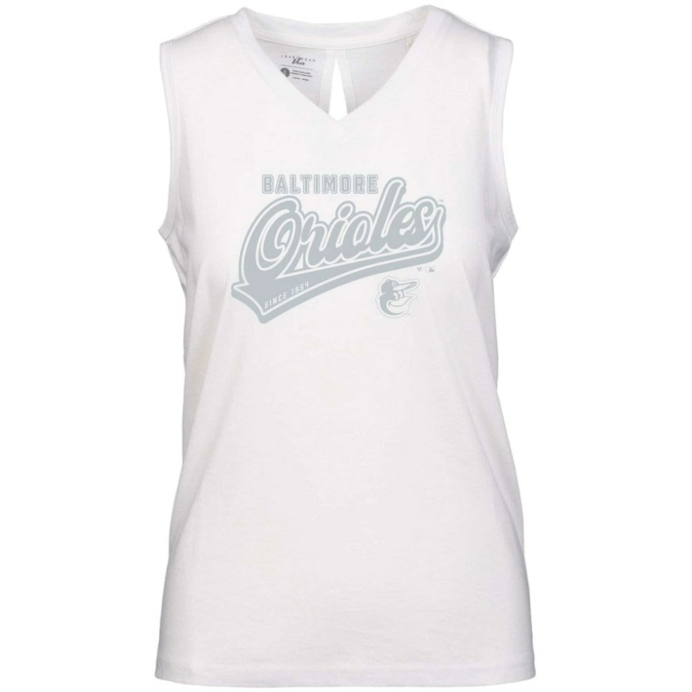 Baltimore Orioles Levelwear Women's  Paisley Sweep V-Neck Tank Top Lifestyle