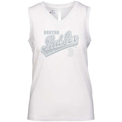 Boston Red Sox Levelwear Women's  Paisley Sweep V-Neck Tank Top Clearance